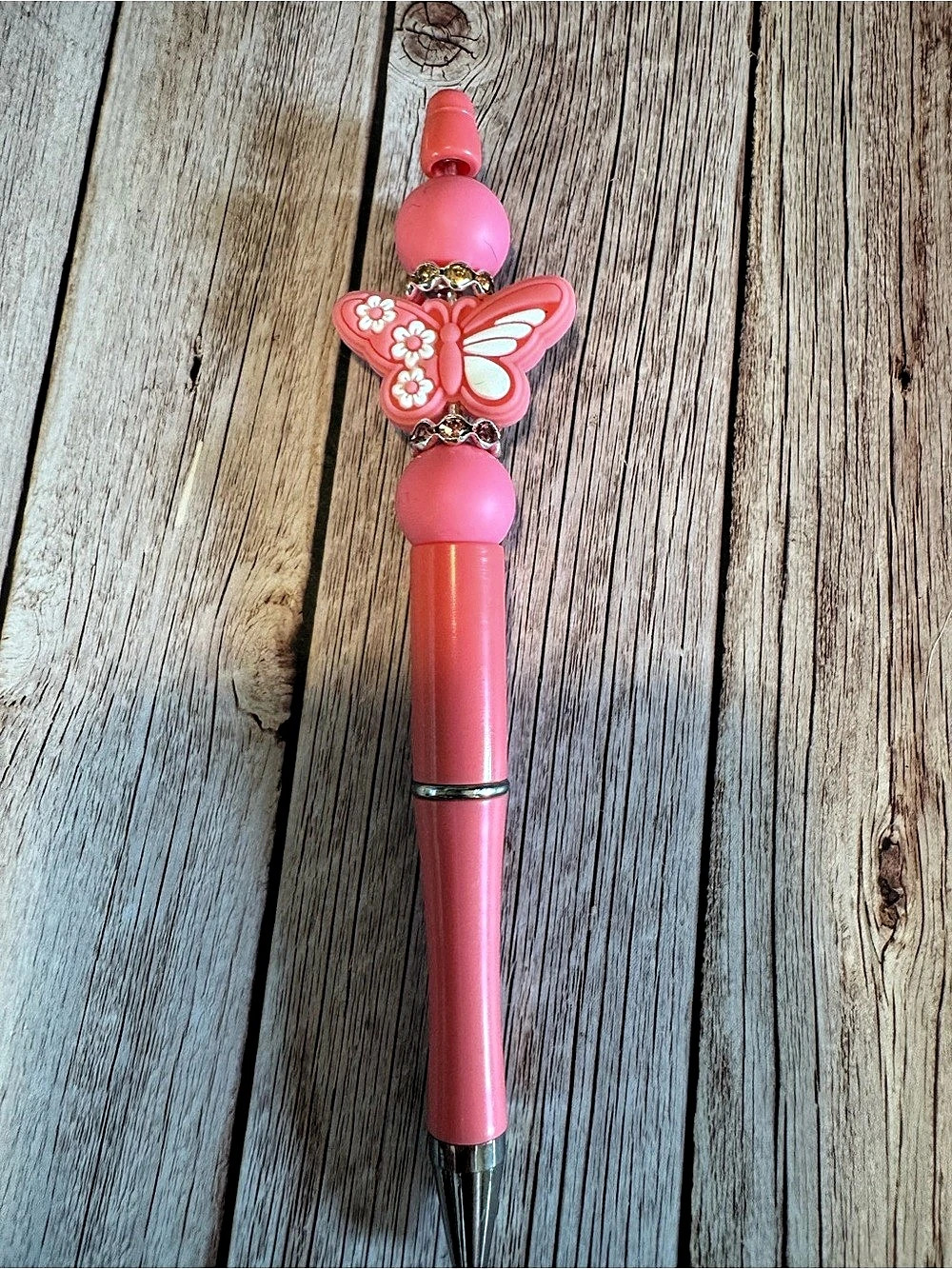 Pink Butterfly Pen